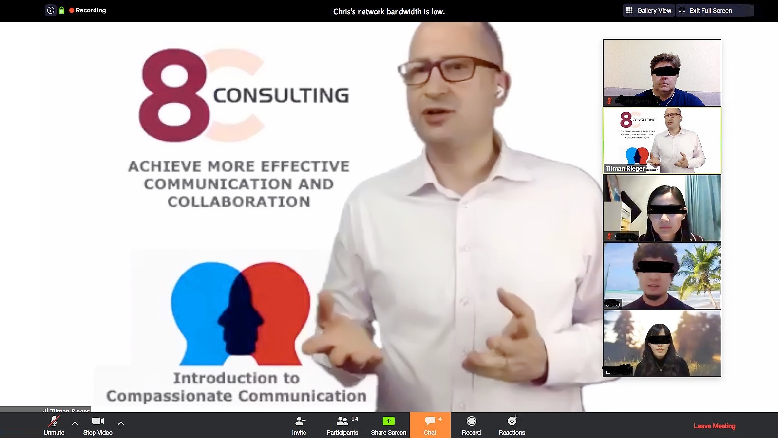 Online Workshop von Tilman Rieger, 8C Consulting